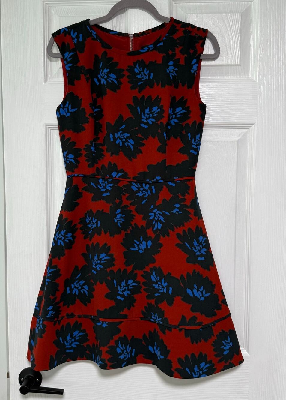 J.Crew Women's Floral Sleeveless Side Pockets Fit and Flare Dress Size 4